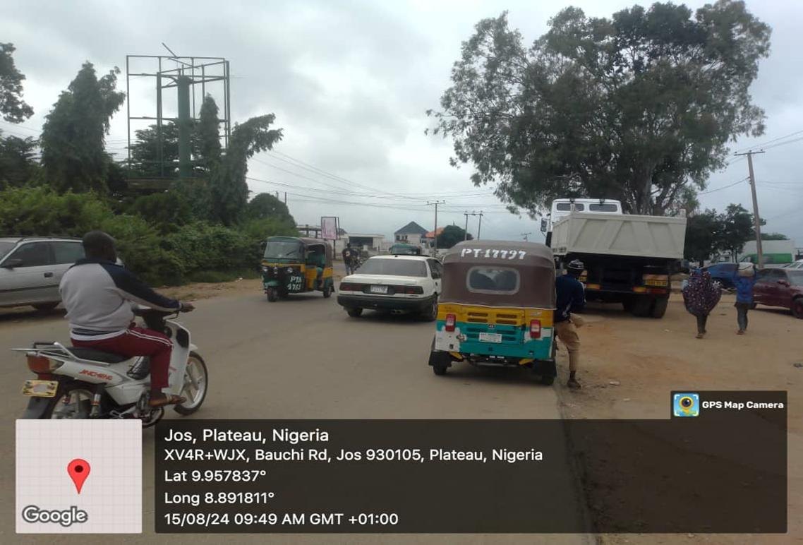 Bauchi Ring Road after University of Jos Road, Jos — portrait static billboard site