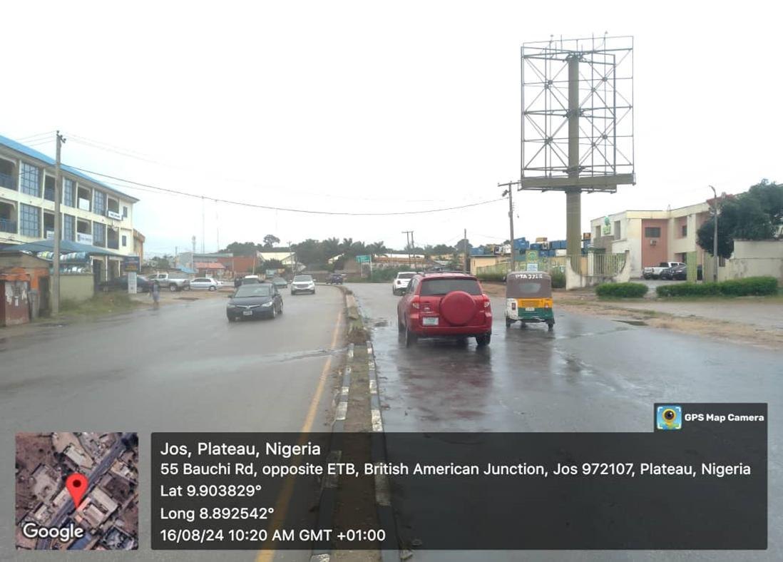 Murtala Mohammed Road, inside Globacom premises facing Jos International Market, Jos — portrait static billboard site