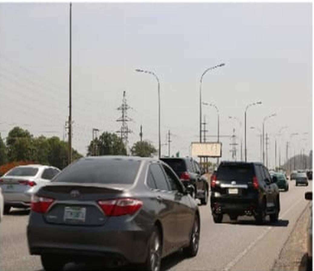 Airport Road by City Gate, Abuja — two static face static billboard site
